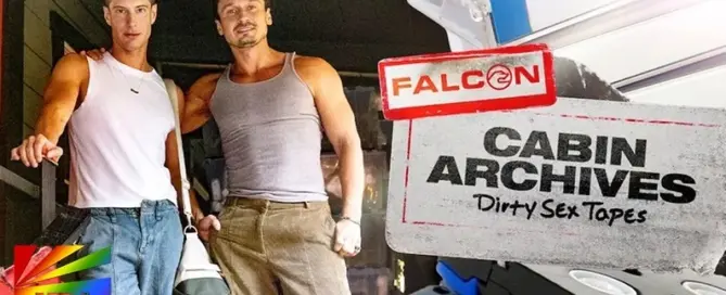 JRL CHARTS covers Falcon Studios’ Cabin Archives: Dirty Sex Tapes starring Ryan Orion and Alex Kof