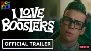 I Love Boosters 2026 official movie trailer poster featuring Keke Palmer and LaKeith Stanfield from NEON