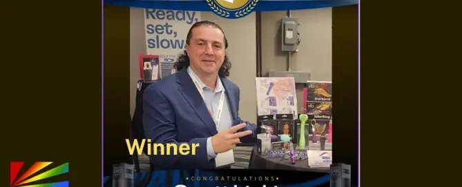 Scott Lipkin of multi award-winning pleasure products brand Our Erotic Journey wins Pleasure Product Account Executive of the Year at the 2026 XBIZ Exec Awards
