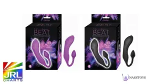 The Beat Remote Orgasmic Massager by Nasstoys in purple and black
