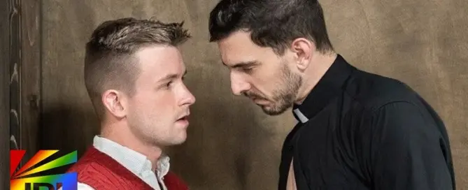 Guy Spencer and Lane Colten star in CarnalPlus’ The Confessional: Altar Boy Lane Vol. 1