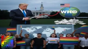 President Donald Trump cutting ties with the World Health Organization as LGBTQ communities worldwide protest global health policy changes