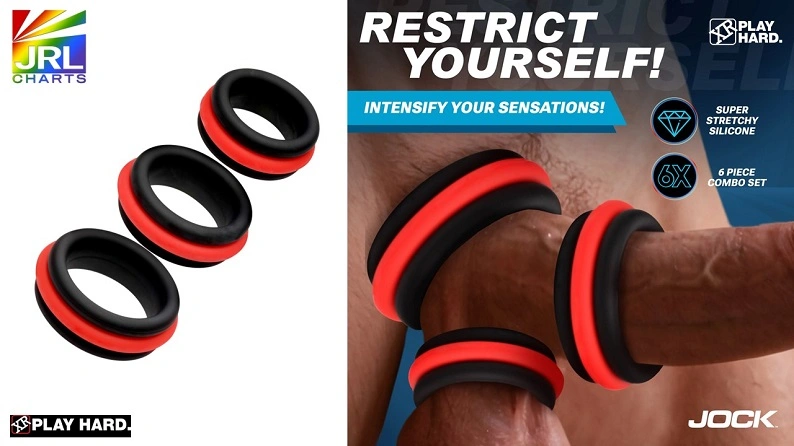 XR Brands Enhancers 2-in-1 silicone cock ring set designed for performance, comfort, and couples pleasure featured on JRL CHARTS Sex Toys News