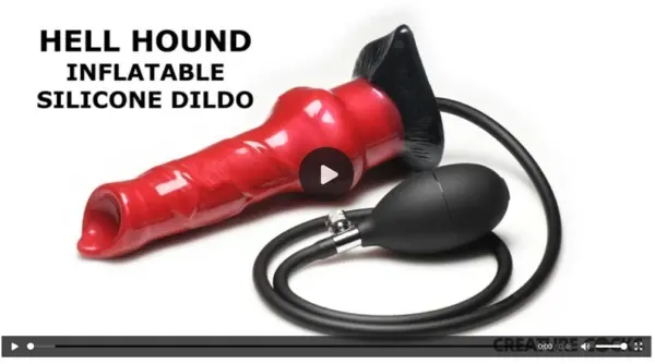 Hell Hound inflatable dildo demo commercial by XR Brands