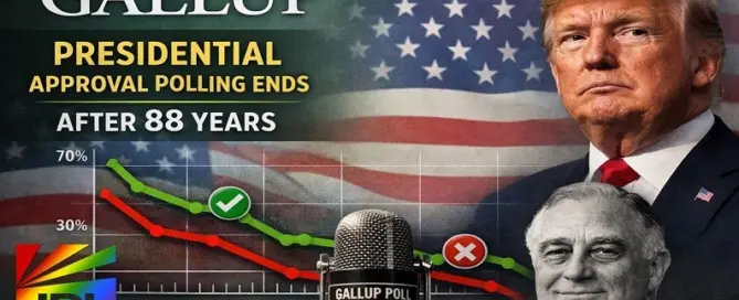 Gallup ends presidential approval ratings after 88 years of public opinion tracking, reported by JRL CHARTS LGBT News