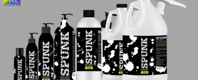 Spunk Lube Hybrid personal lubricant product collection featuring multiple bottle sizes made in the USA