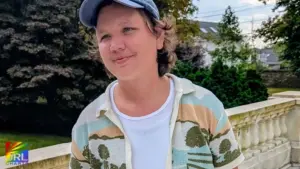 Lio Cundiff, a transgender Chicago resident, photographed after rescuing an 8-month-old baby from the freezing waters of Lake Michigan near Belmont Harbor in February 2026.