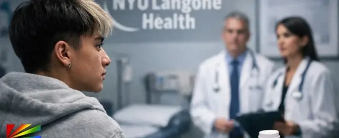 Transgender youth patient in medical setting as NYU Langone Health announces closure of its transgender youth care program in 2026.