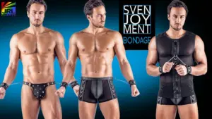 JRL CHARTS features Svenjoyment BONDAGE men’s fashion collection from ORION Wholesale showcasing matte-look fetish-inspired apparel