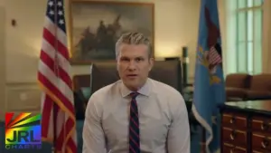 U.S. Defense Secretary Pete Hegseth speaks in X video announcing Pentagon decision to cut Harvard ties over DEI and wokeness