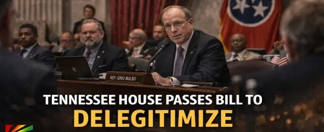 Tennessee House chamber during vote on HB1473 bill affecting same-sex marriage recognition