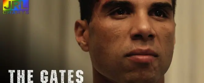 The Gates 2026 official trailer image featuring James Van Der Beek as a sinister pastor in Lionsgate horror thriller