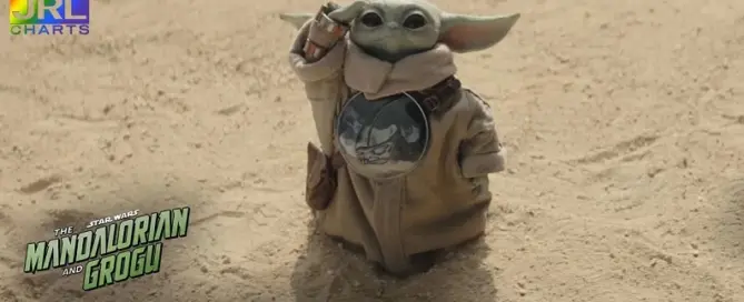 Din Djarin and Grogu in a scene from The Mandalorian and Grogu 2026 Star Wars film trailer