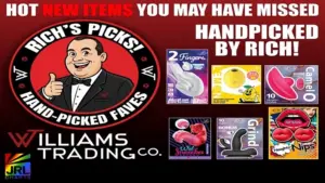 Williams Trading Co President Rich highlights curated retail wellness inventory for specialty store buyers during Spring 2026 merchandising cycle.