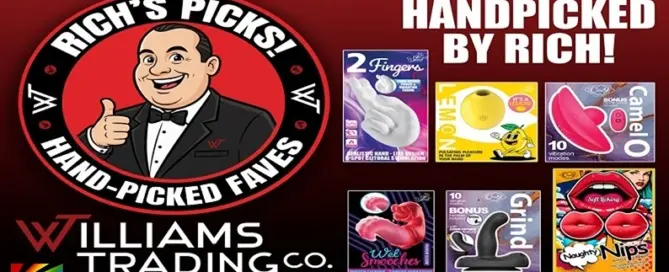 Williams Trading Co President Rich highlights curated retail wellness inventory for specialty store buyers during Spring 2026 merchandising cycle.