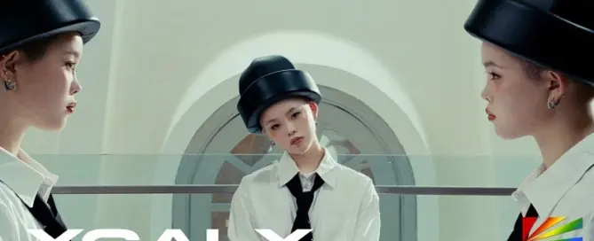 XG performing in ROCK THE BOAT official music video filmed in Singapore for THE CORE album