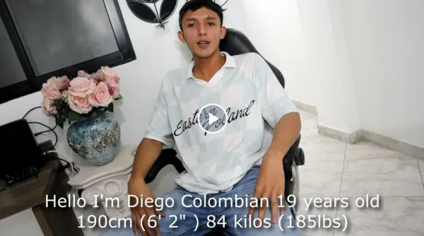 Diego LatinBoyz Network debut preview video thumbnail featuring Colombian LGBTQ actor introduction 2026