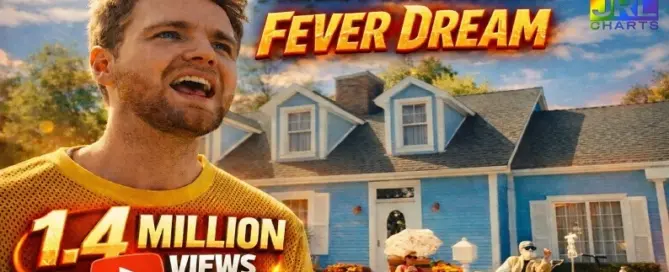 Alex Warren performs in Fever Dream music video as it surpasses 1.4 million views on YouTube