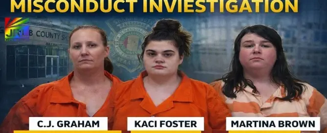 Bibb County Alabama jail misconduct investigation suspects C J Graham Kaci Foster Martina Brown contraband case