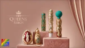 Blush Queens Reign collection luxury personal massagers showcased at Altitude Intimates trade show in Las Vegas