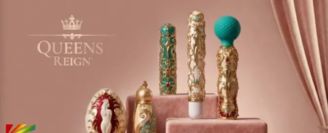 Blush Queens Reign collection luxury personal massagers showcased at Altitude Intimates trade show in Las Vegas