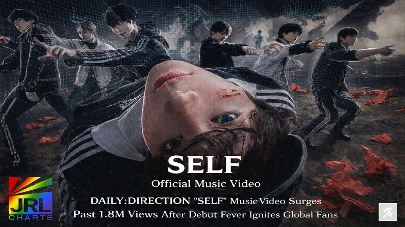 DAILY:DIRECTION members perform intense choreography in the “SELF” official music video as the K-Pop group’s debut release surpasses 1.8 million YouTube views.