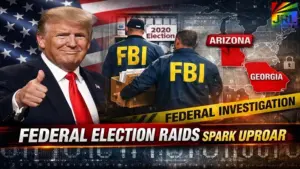 Donald Trump reacts as FBI agents seize voting records from Maricopa County Arizona during expanding federal investigation into the 2020 election.