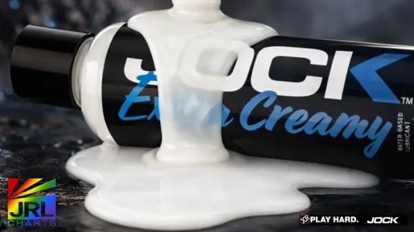 JOCK Extra Creamy water-based lubricant 8oz bottle with white creamy formula by XR Brands