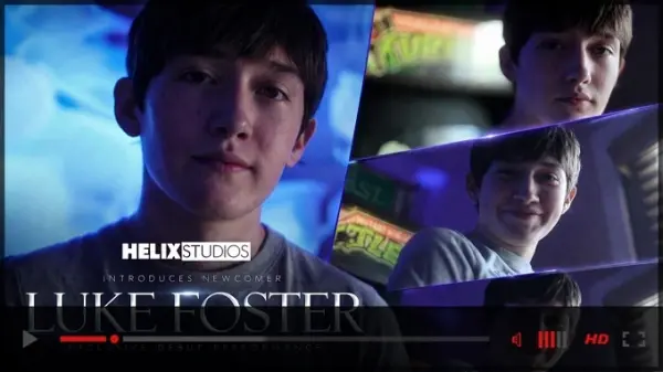 Luke Foster Helix Studios debut performance rising LGBTQ talent promotional teaser image