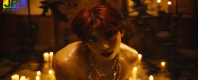 Mad Tsai performs in the gothic vampire themed BITE music video surrounded by candlelight in cinematic pop visual