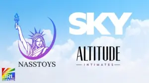 Nasstoys Sky Collection pleasure products including rechargeable vibrators and tapping plug showcased at the Altitude Intimates Trade Show in Las Vegas
