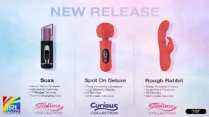 OEJ Novelty new release featuring Suxs, Spot On Deluxe, and Rough Rabbit pleasure products for retail