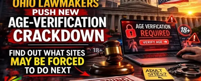 Ohio lawmakers advance new age-verification crackdown targeting adult websites as lawmakers debate stricter online age-verification laws.