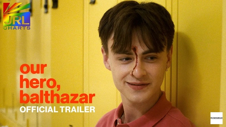 Jaeden Martell in Our Hero Balthazar dark comedy film official trailer scene