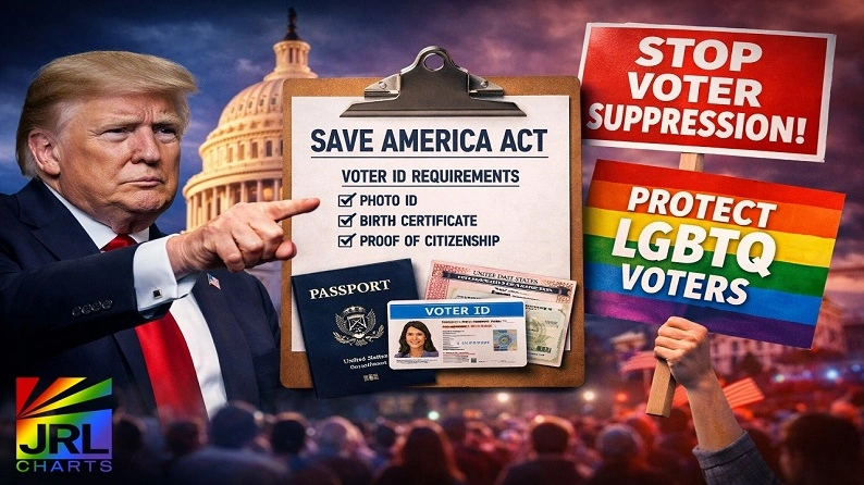 SAVE America Act voting legislation debate featuring Donald Trump as critics warn the bill could impact minority and LGBTQ voter access in the United States.