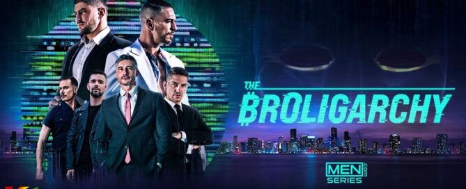 Promotional artwork for The Broligarchy series starring Paddy O’Brian and Jay Roberts on the MEN Network