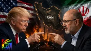 Donald Trump and Mohammad Bagher Ghalibaf in a tense US-Iran negotiation standoff during the 2026 conflict