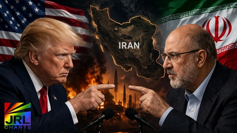 Donald Trump and Mohammad Bagher Ghalibaf in a tense US-Iran negotiation standoff during the 2026 conflict
