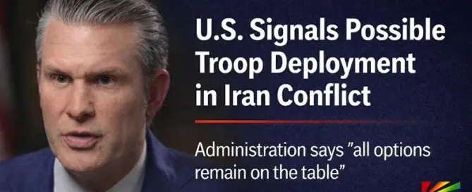 Defense Secretary Pete Hegseth discusses potential U.S. troop deployment during Iran conflict in 60 Minutes interview