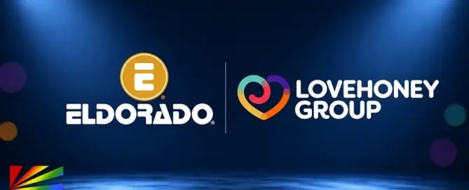 Eldorado Trading Company and Lovehoney Group logos displayed on a professional blue background for virtual retail training event