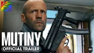 Jason Statham in Mutiny 2026 action thriller from Lionsgate set on a cargo ship with global conspiracy theme
