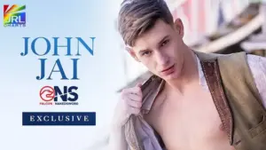 John Jai portrait announcing exclusive contract with Falcon NakedSword Network