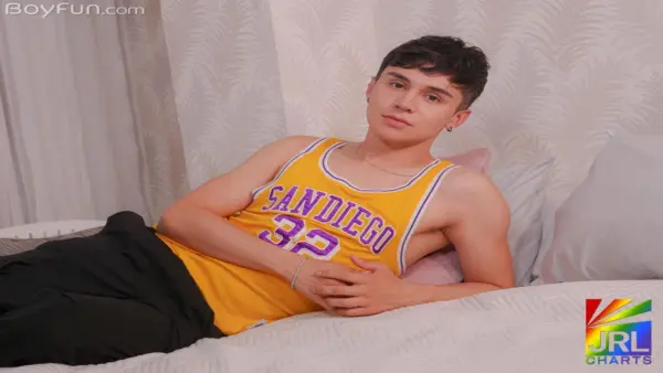 Juan Goom in BoyFun Network audition preview highlighting emerging LGBTQ performer in studio setting