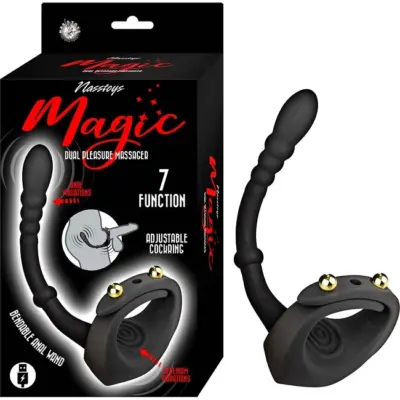 Nasstoys Magic Dual Pleasure Massager packaging designed for retail display and wholesale distribution