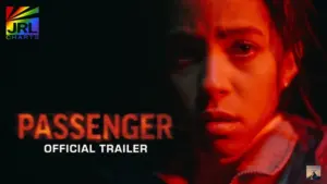 Passenger 2026 horror film scene showing a couple on a dark highway being pursued by a demonic entity in a road trip thriller