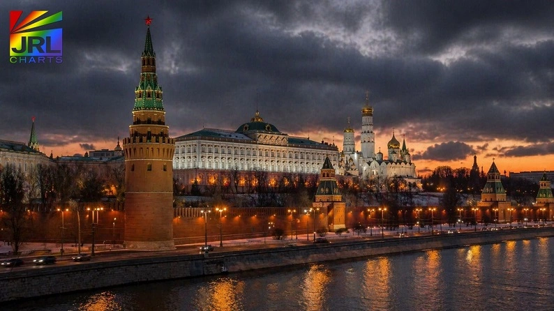 Moscow skyline and Russian government buildings representing court ruling on LGBTQ groups