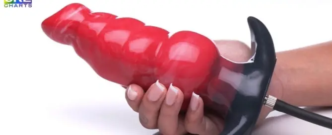 XR Brands Blaze inflatable silicone plug product displayed with premium silicone design and adjustable pump feature