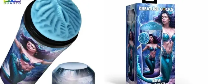 XR Brands Maven Mermaid Stroker men’s wellness product in protective case design