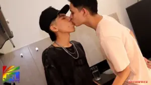 Brian and Julian featured in a promotional image for the latest LatinBoyz LGBTQ streaming release on JRL CHARTS Gay News