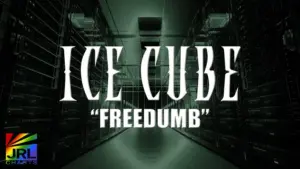 Ice Cube Freedumb lyric video image with server room representing AI surveillance and digital control